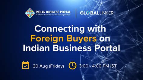 Connecting with Foreign Buyers on Indian Business Portal .